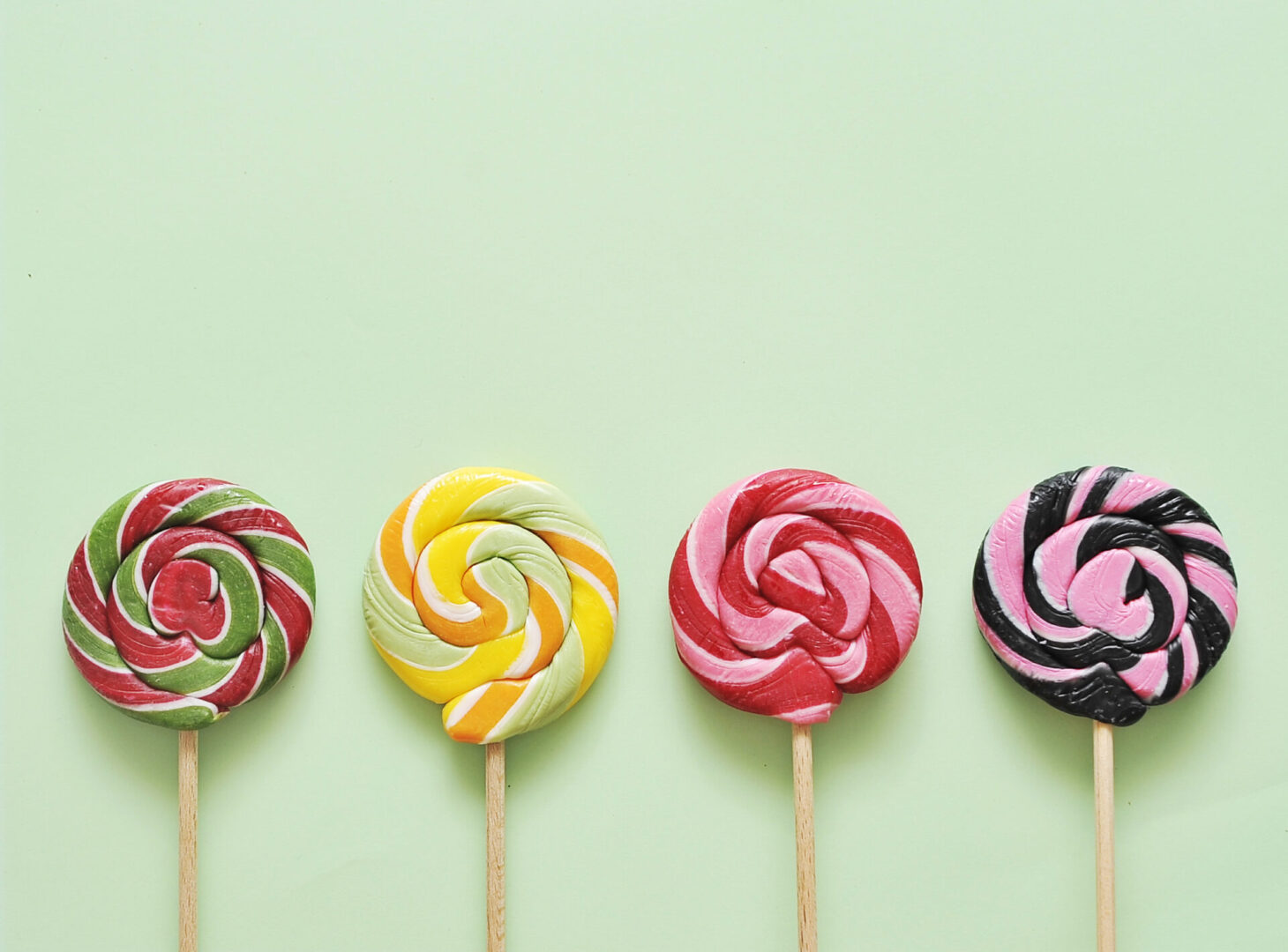 Colorful sugar pops